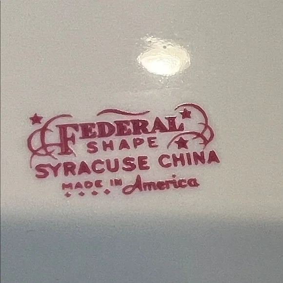 Vintage Platter Victoria Rose Pattern by Syracuse China - Picture 12 of 12